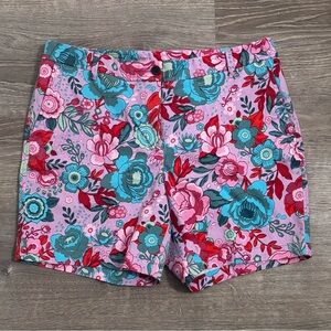 Talbots Relaxed Chino Floral Women's Shorts Size 12